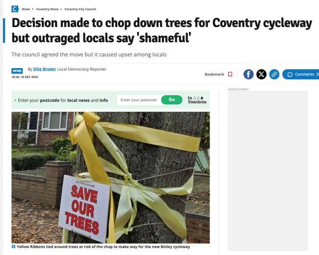 26 trees to be felled