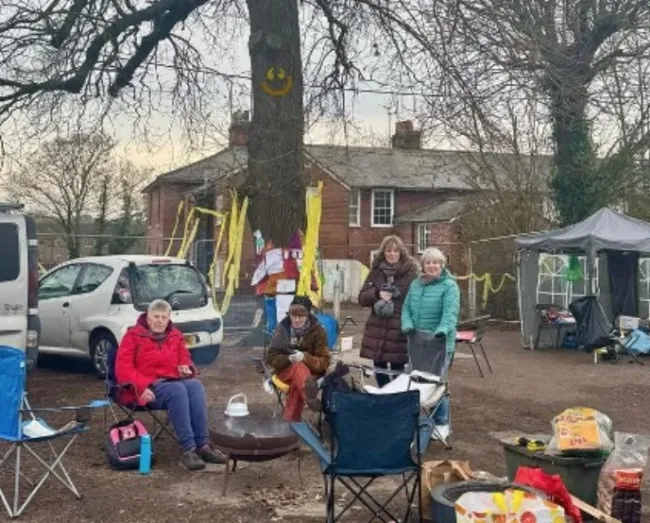 Campaigners in Wivenhoe