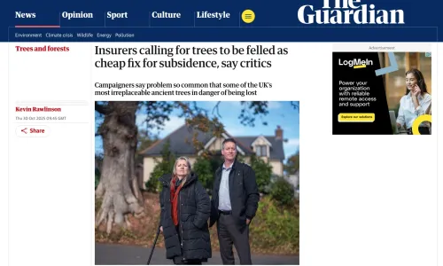 The issue is featured in the Guardian newspaper